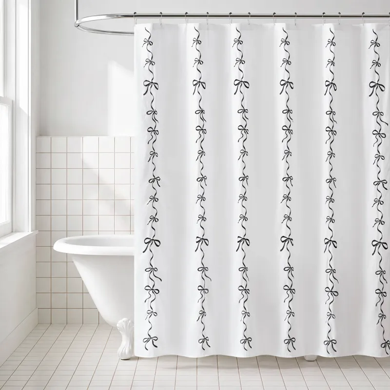 Madison Park Essentials Addison Shower Curtain Set