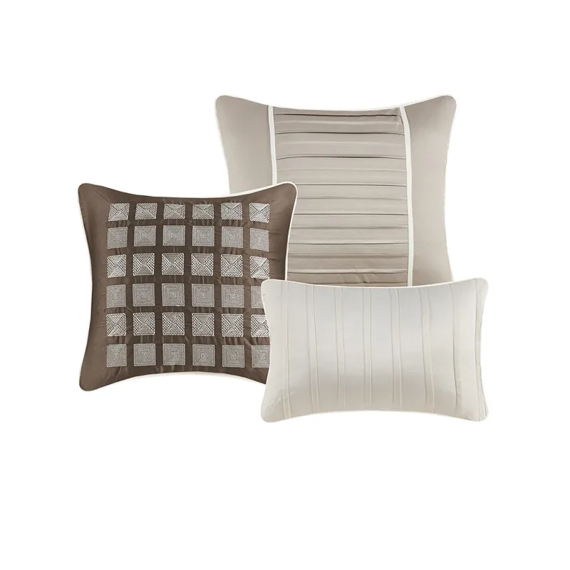 Madison Park Trinity 7 Piece Polyester Charmeuse Comforter Set