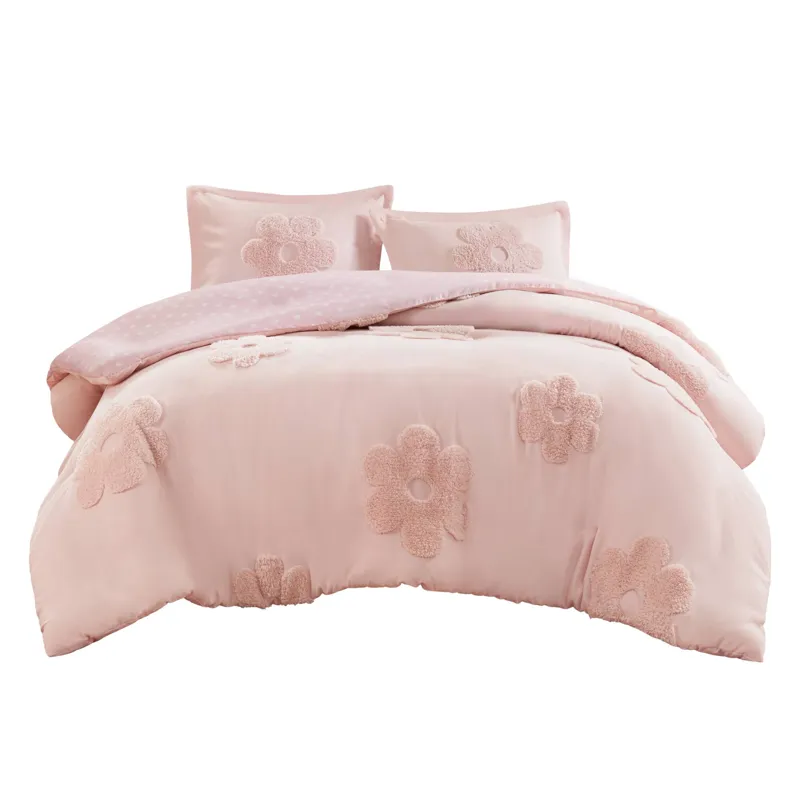 Urban Habitat Kids Gracie Floral Reversible Tufted Chenille Duvet Cover Set