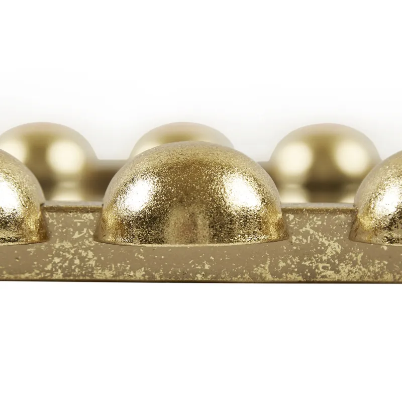 Madison Park Signature Marlowe 24X36 Arch Beaded Wall Mirror - Gold