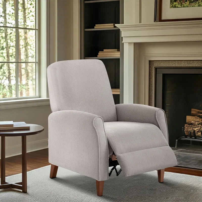 Madison Park Marena Upholstered Manual Push Back Recliner