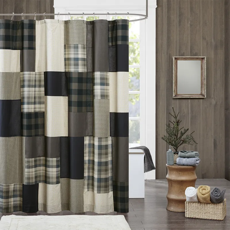 Woolrich Winter Hills 100% Cotton Shower Curtain