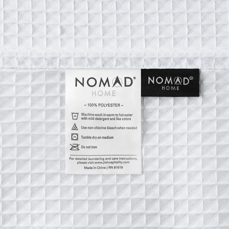 Nomad Home Plain Weave Luxury Shower Curtain - Waffle