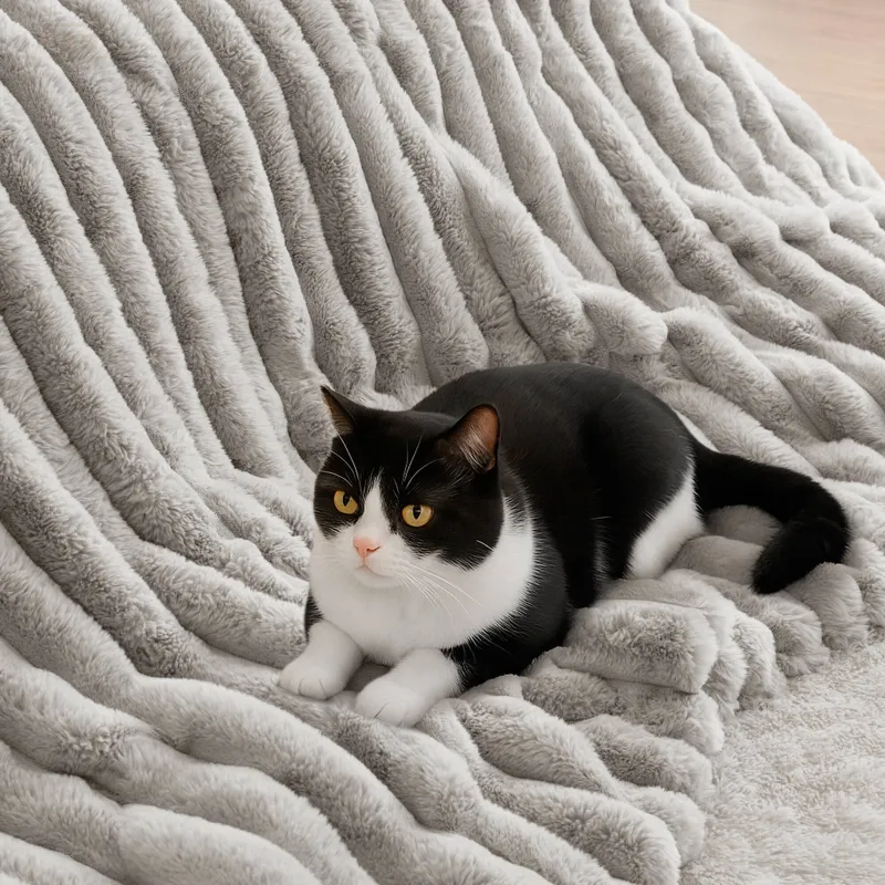 Madison Park Jasmine 3 Piece Faux Fur Comforter Set