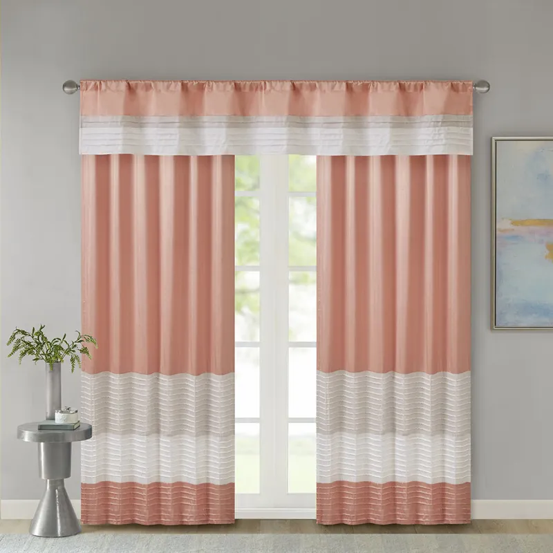 Madison Park Amherst Polyoni Pintuck Window Valance