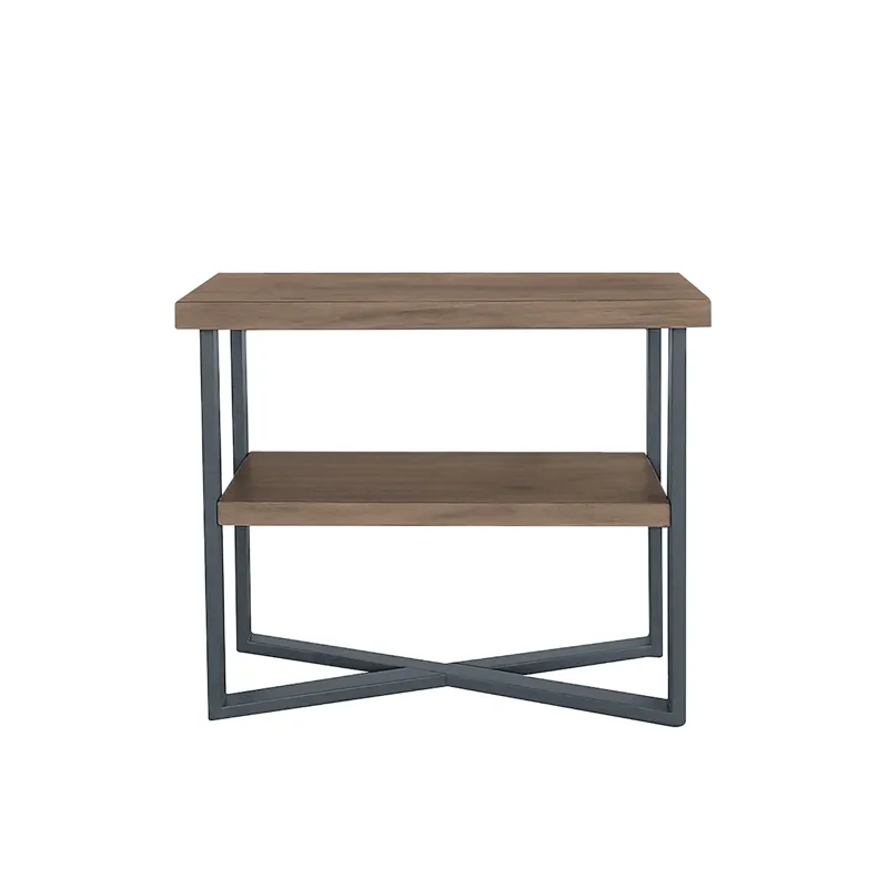 Regan End Table - Wheat/Slate