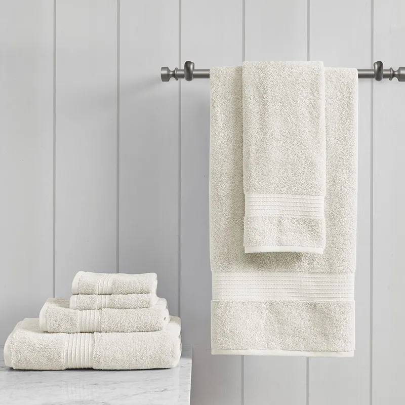 Madison Park Organic 6 Piece Organic Cotton Towel Set