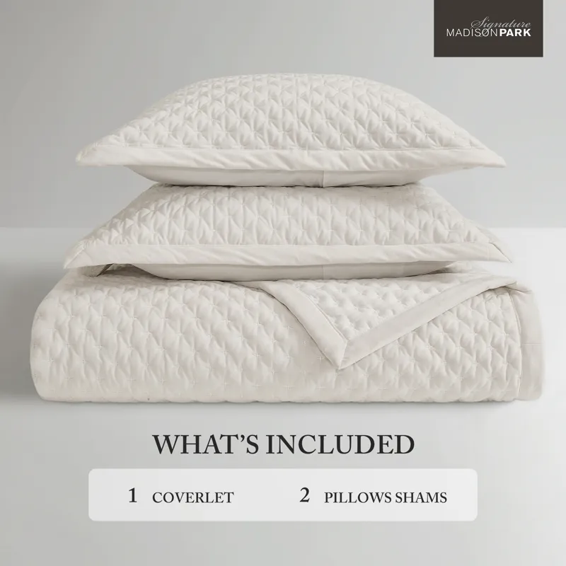 Madison Park Signature Charleston Velvet Coverlet Mini Set
