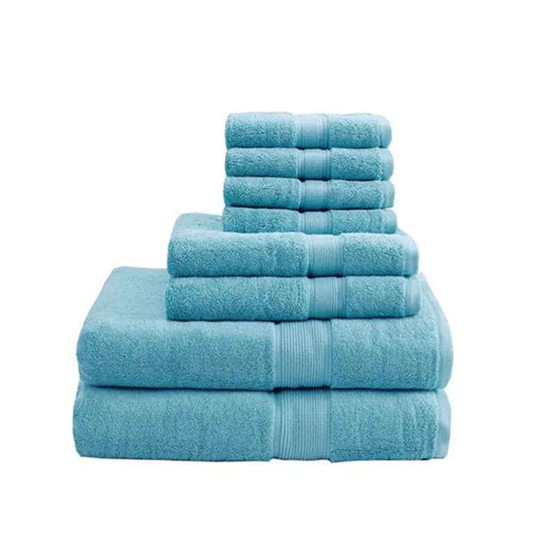 800GSM Ultra-Soft 100% Cotton Absorbent Towel Set - Aqua