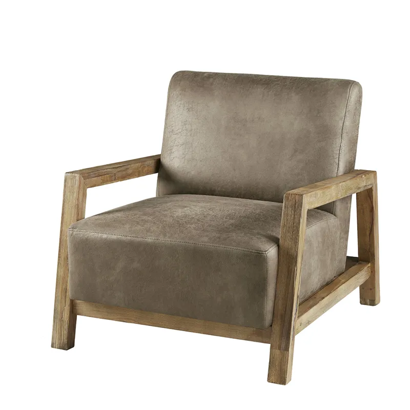 Easton Low Profile Accent Chair - Taupe/Natural