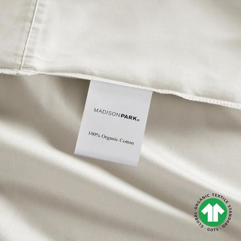 Madison Park 300 Thread Count 100% Organic Cotton Deep Pocket Sheet Set