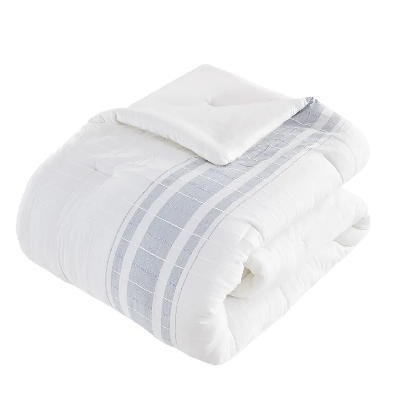 Harbor House Blue Morgan 6 Piece Cotton Jacquard Oversized Comforter Set