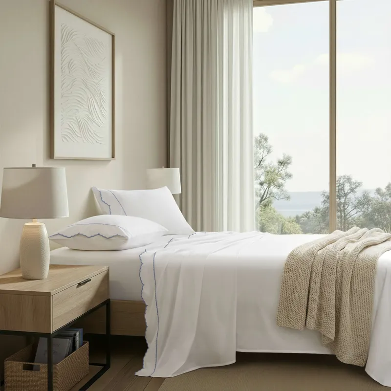 Harbor House Brielle Scalloped Edge Cotton Sheet Set