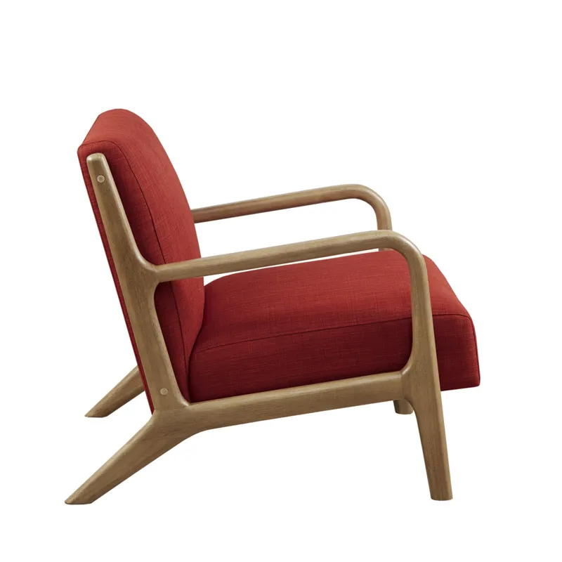 Novak Mid-Century Modern Accent Armchair - Spice