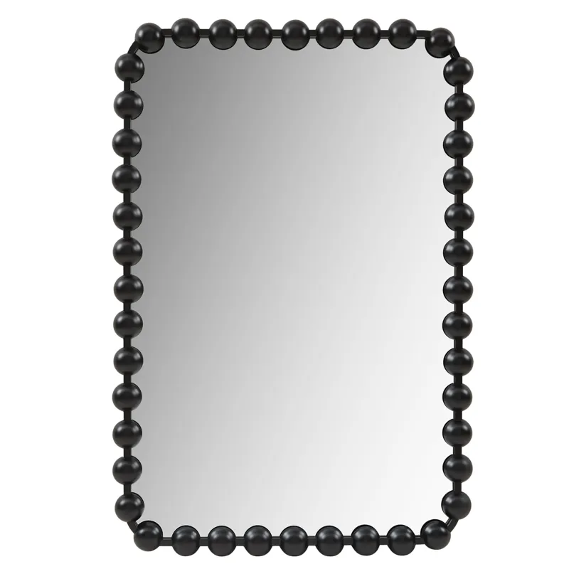 Madison Park Signature Marlowe 24X36 Rounded Rectangle Beaded Wall Mirror