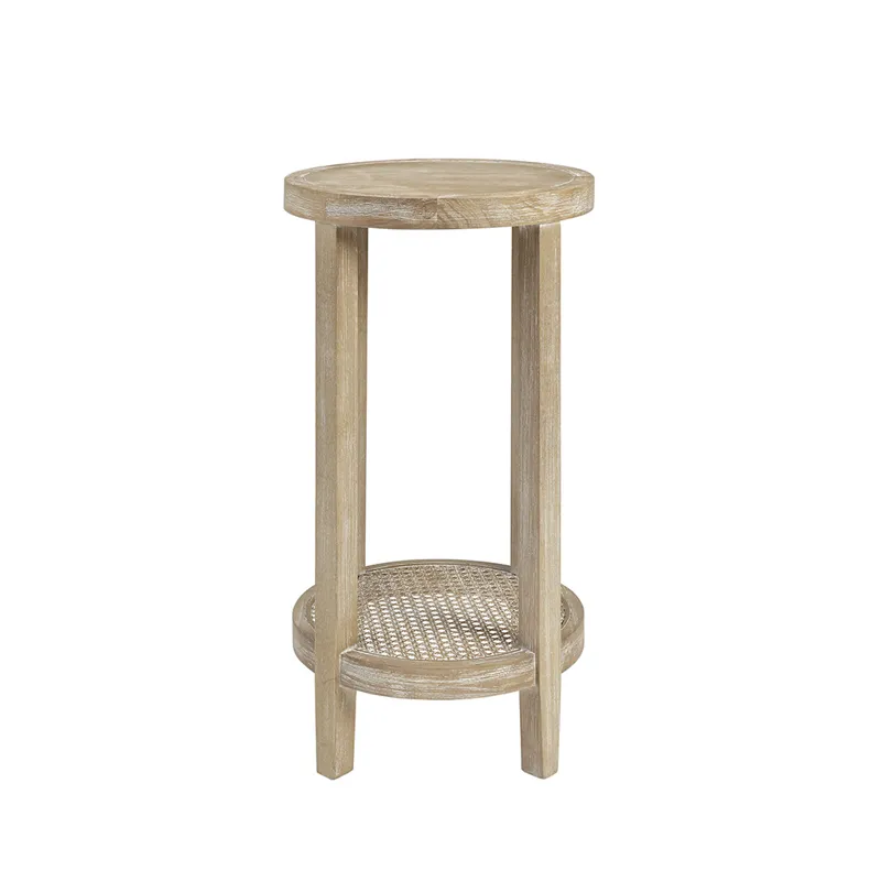 Harley Round Accent Table - Reclaimed Wheat