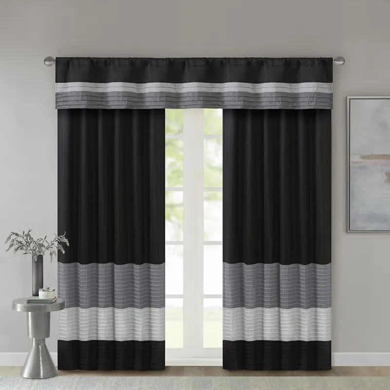 Madison Park Amherst Polyoni Pintuck Window Valance