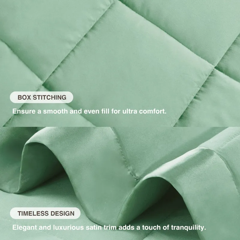 Madison Park Windom Lightweight Down Alternative Blanket with Satin Trim