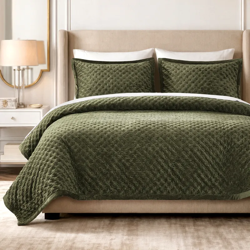 Madison Park Signature Charleston Velvet Coverlet Mini Set