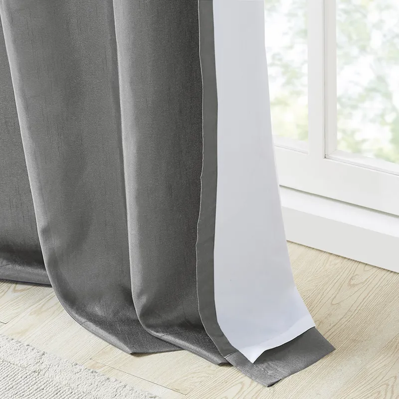 Serene Embroidered Curtain Panel - Yellow