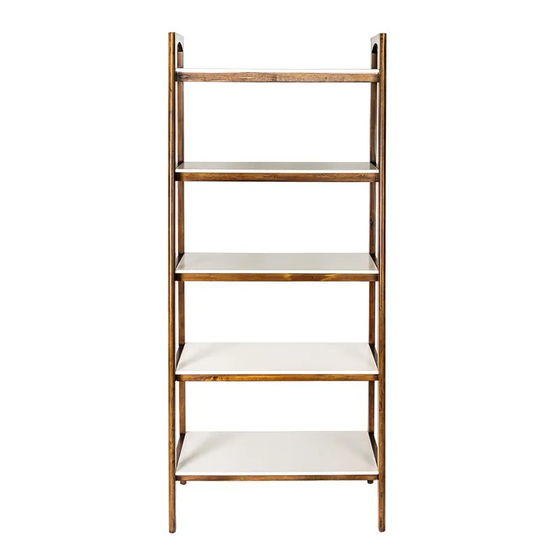 Parker Shelf / Bookcase - Off-White/Pecan