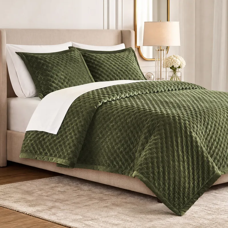Madison Park Signature Charleston Velvet Coverlet Mini Set