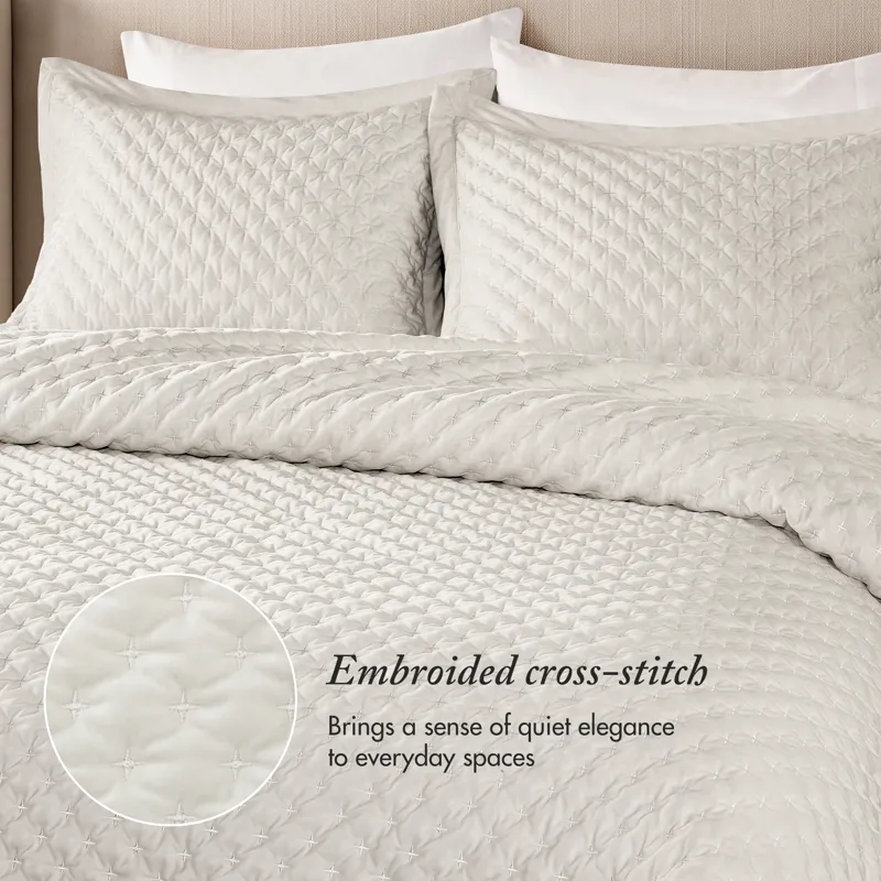 Madison Park Signature Charleston Velvet Coverlet Mini Set