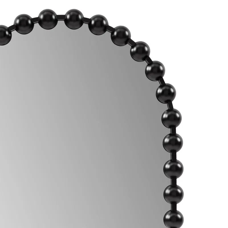 Madison Park Signature Marlowe 24X36 Arch Beaded Wall Mirror - Black
