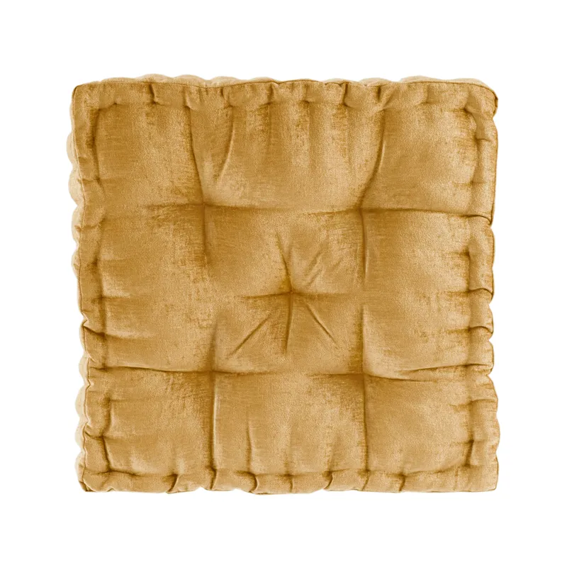 Intelligent Design Azza Poly Chenille Square Floor Pillow Cushion Compress Pack