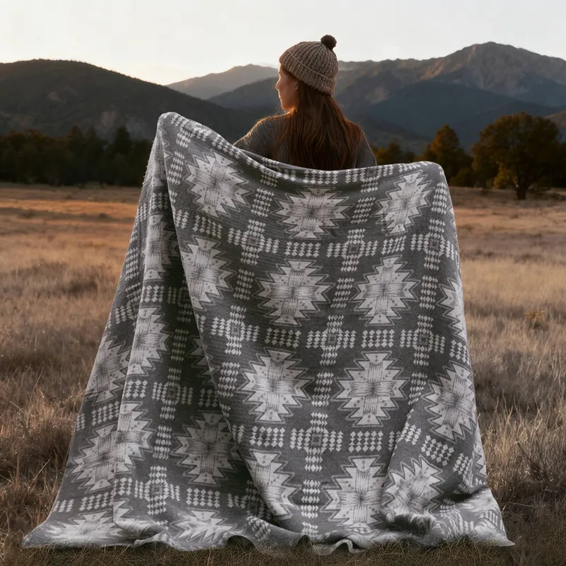 Alberta Full/Queen - Grey Aztec