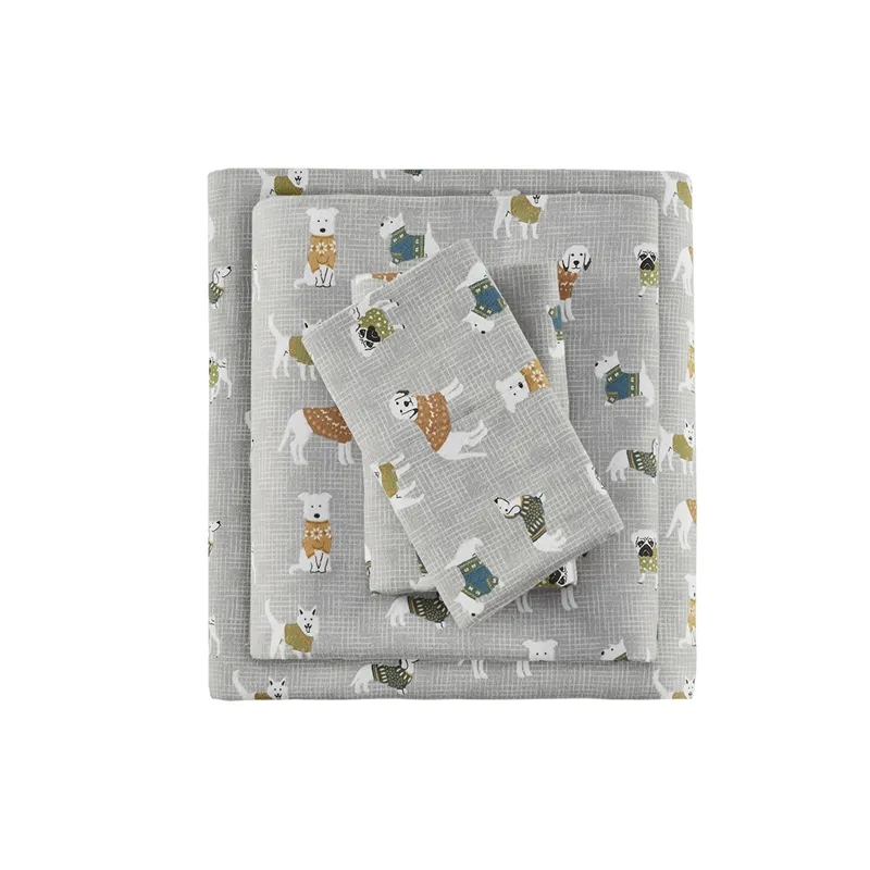True North by Sleep Philosophy Cozy Cotton Flannel Printed Sheet Set