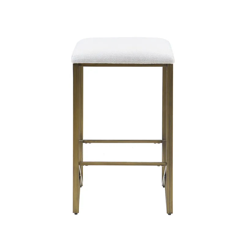 Marino Backless Upholstered Counter Stool 26\"H - Ivory