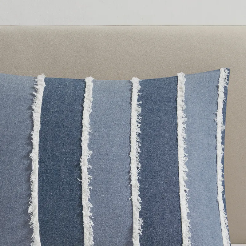INK+IVY Shay 3 Piece Striped Cotton Comforter Set