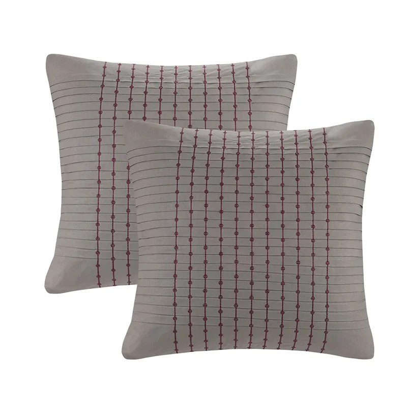 Cherry Blossom Euro Sham - Grey