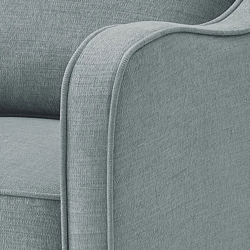 Madison Park Brianne Upholstered Swivel Curved Armchair