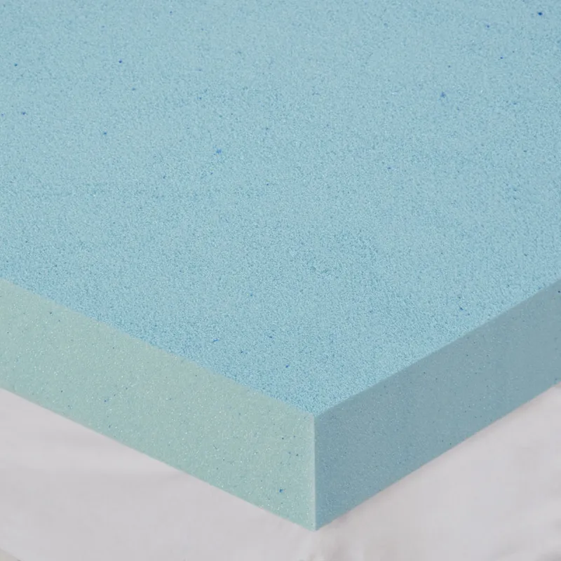 3\" Gel Memory Foam with 3M Cover Queen Mattress Topper - White