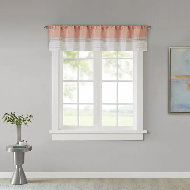 Madison Park Amherst Polyoni Pintuck Window Valance