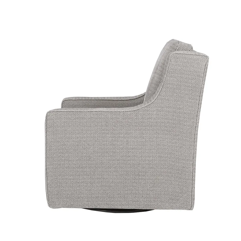 Harris Chenille Swivel Chair - Grey