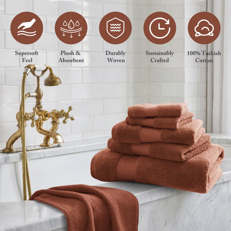 Madison Park Signature Turkish Cotton 6 Piece Bath Towel Set