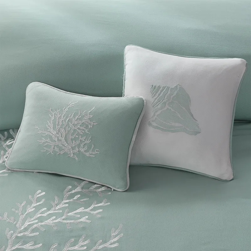 Coastline Oblong Pillow - Aqua