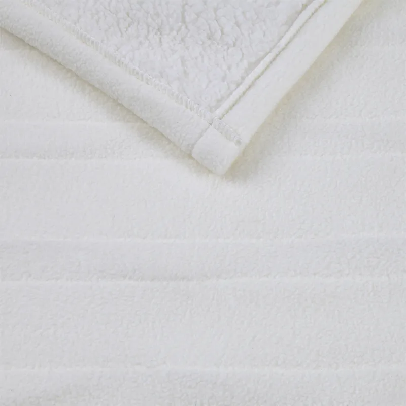 Serta Fleece to Sherpa Heated Throw