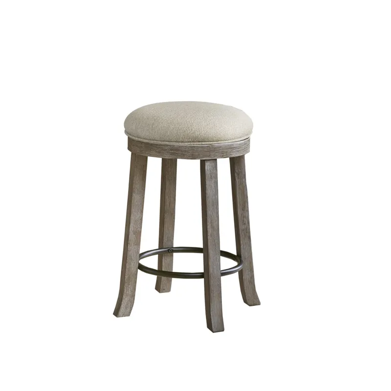 Oaktown Swivel Counter Stool - Cream/Reclaimed Grey