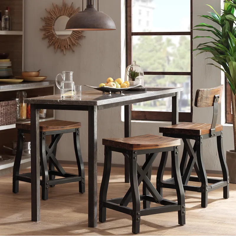 Lancaster Counter Stool with Back - Amber
