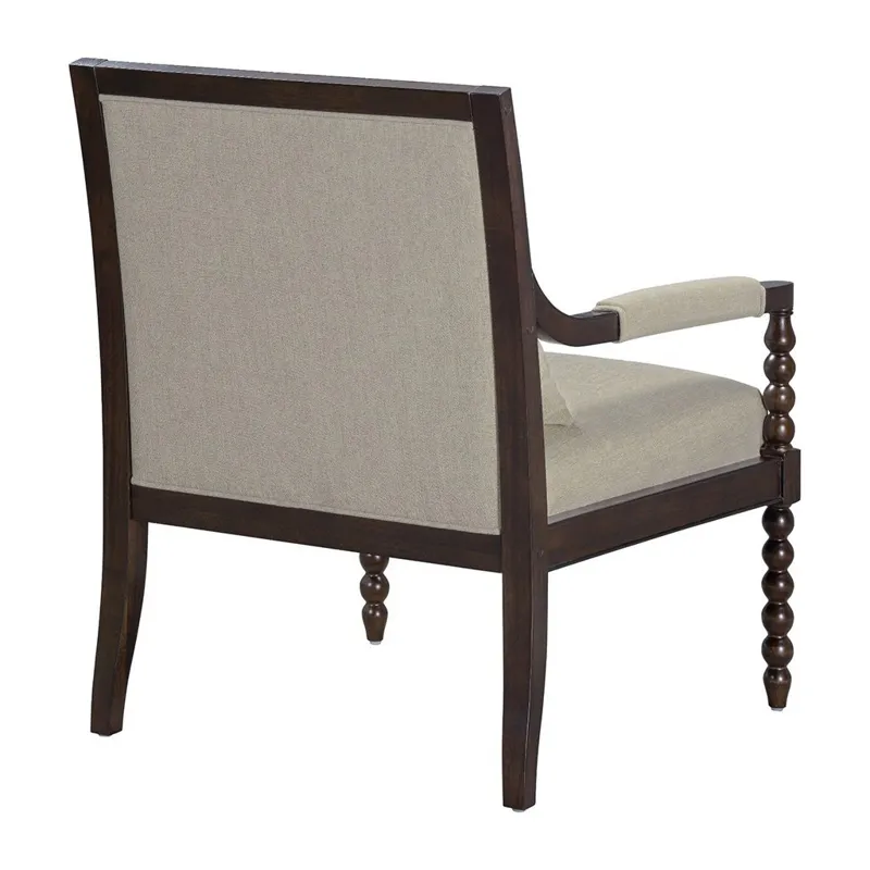 Philippe Accent Arm Chair - Morocco Brown/Taupe