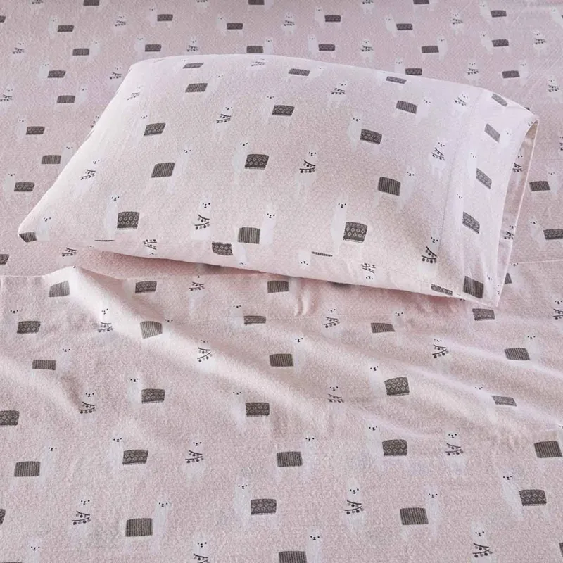 Intelligent Design Cozy Soft Cotton Flannel Printed Sheet Set