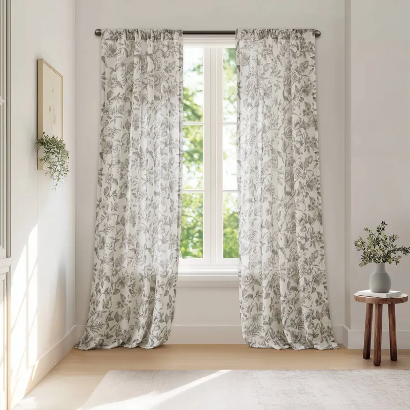 Madison Park Lana Floral Window Panel
