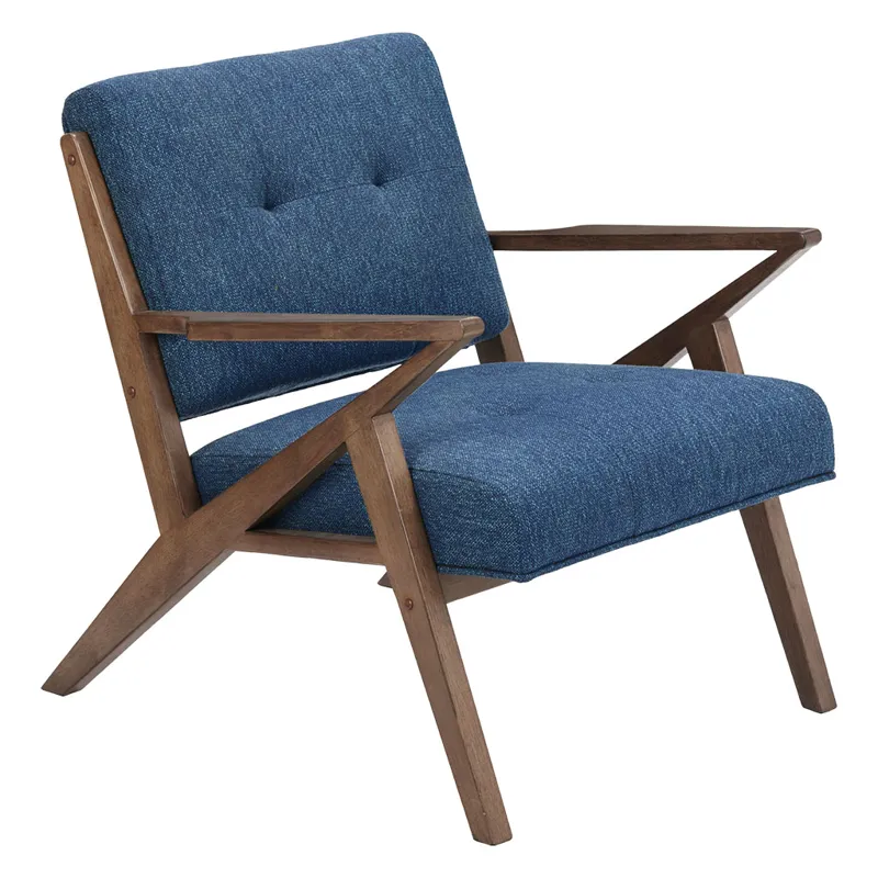 Rocket Lounge Chair - Blue/Pecan