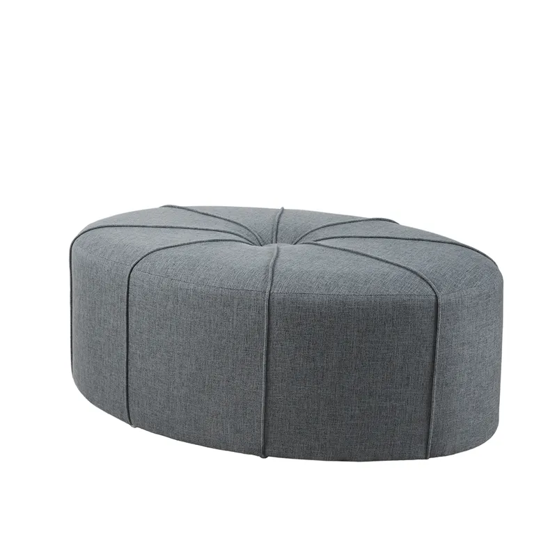 Ferris Oval Ottoman - Blue
