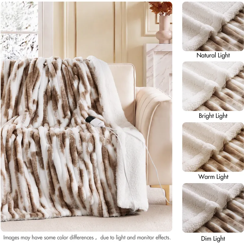 Beautyrest Heated Zuri Luxe Heated Throw