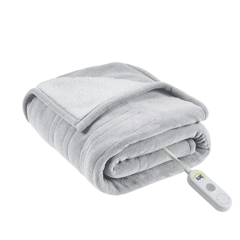 Serta Fleece to Sherpa Heated Throw